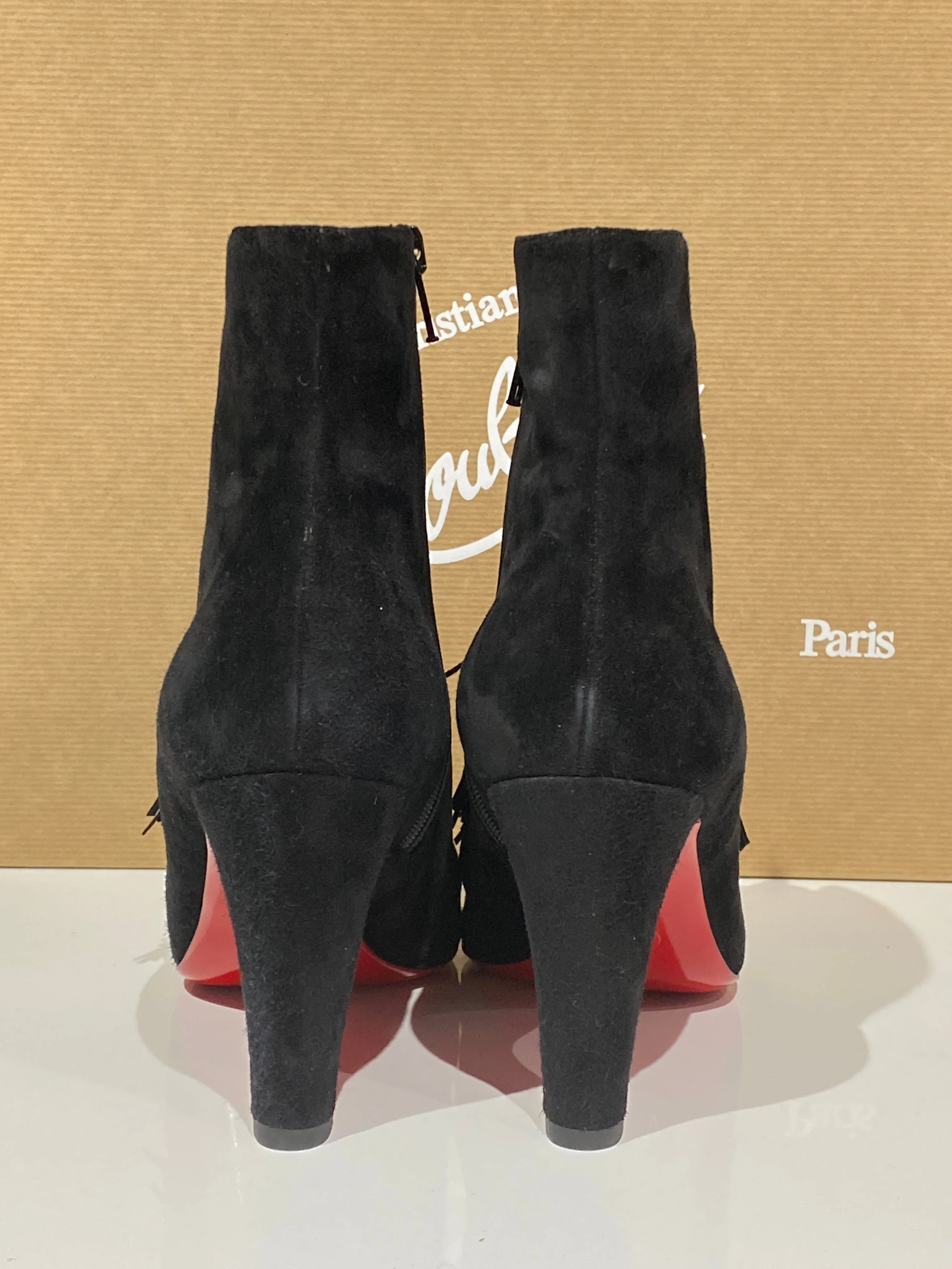 Christian Louboutin BIANCA BOOTY 120 VEAU VELOURS