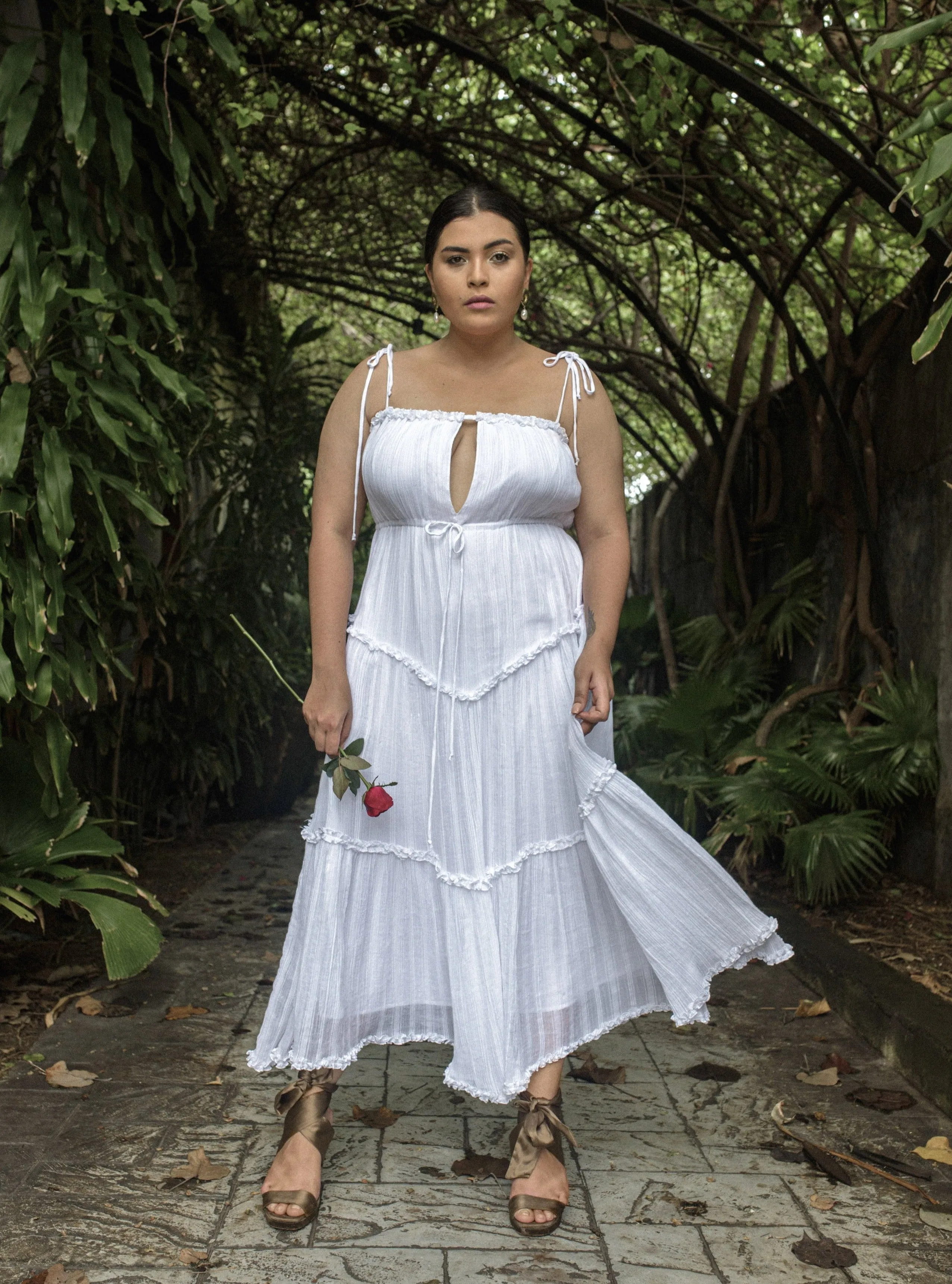 CHRISTIE Midi Cotton Dress