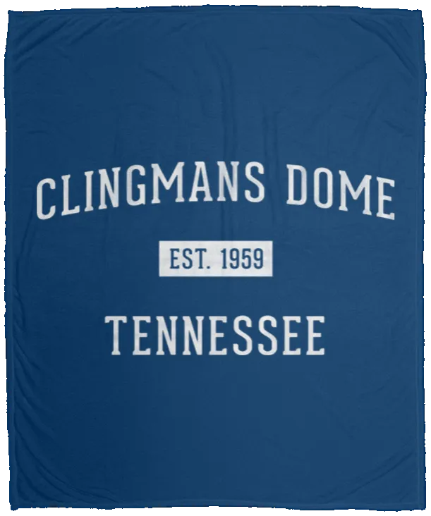 Clingmans Dome Established - Plush Fleece Blanket (50x60)