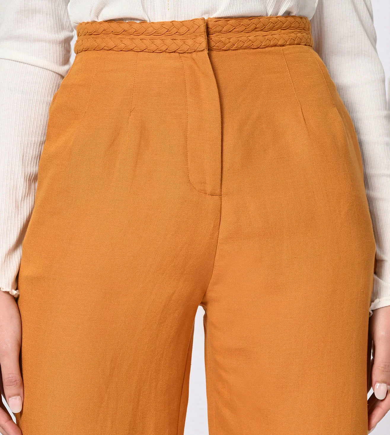 Cotton Linen Blend Summer Pants
