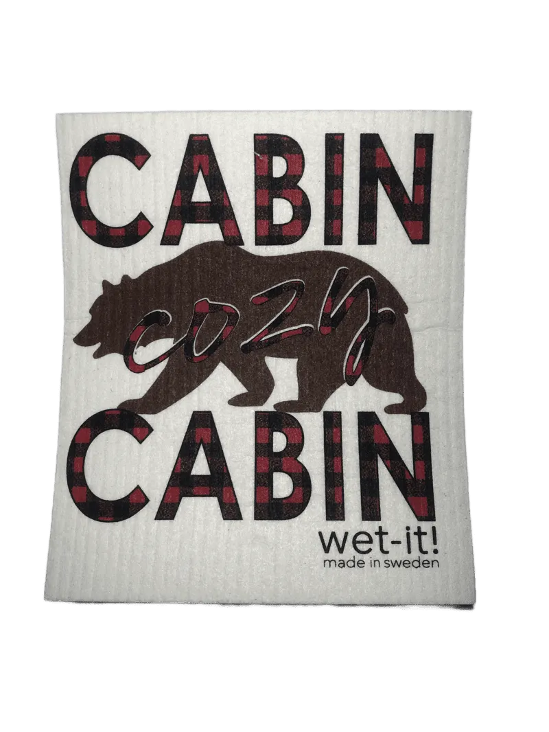 Cozy Cabin - Swedish Dishcloth