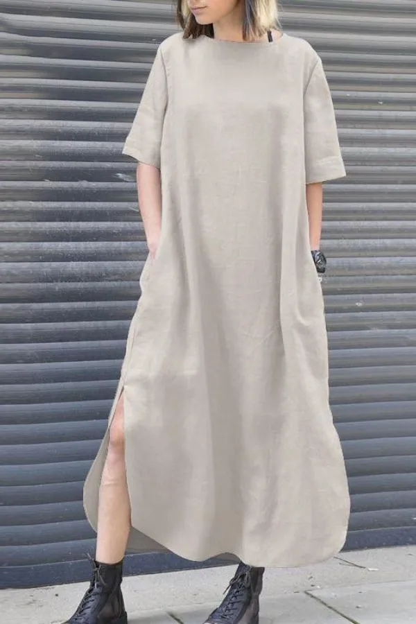 Cozy Cotton Maxi Dress