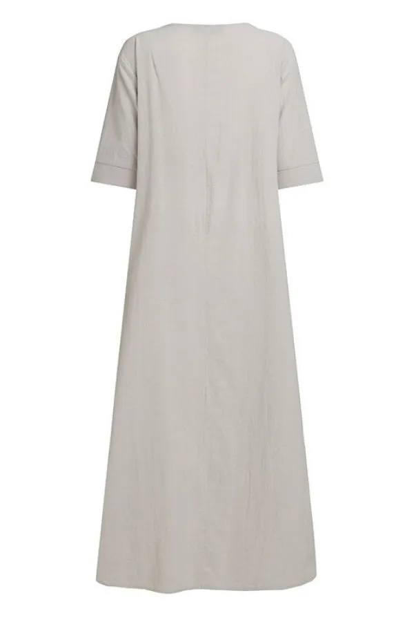 Cozy Cotton Maxi Dress