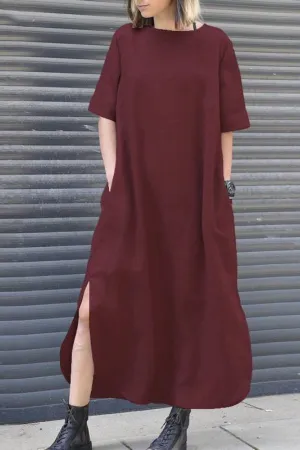 Cozy Cotton Maxi Dress