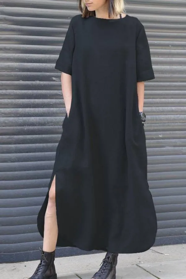 Cozy Cotton Maxi Dress