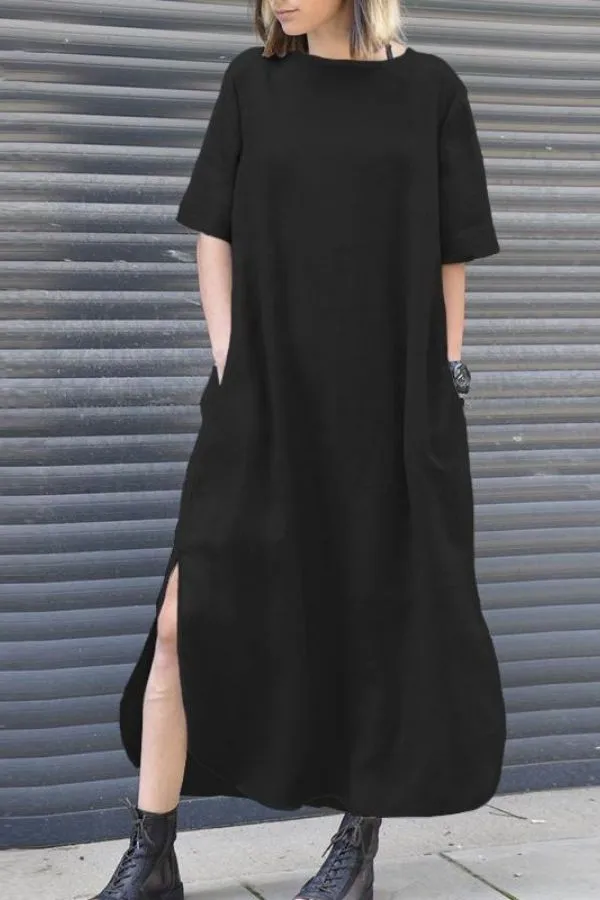 Cozy Cotton Maxi Dress