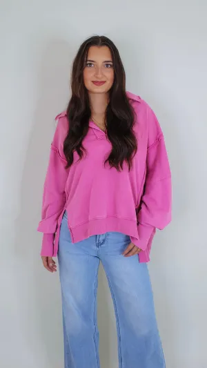Cozy Cutie Magenta Top