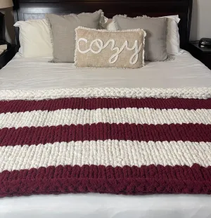 Crimson Cozy Throw