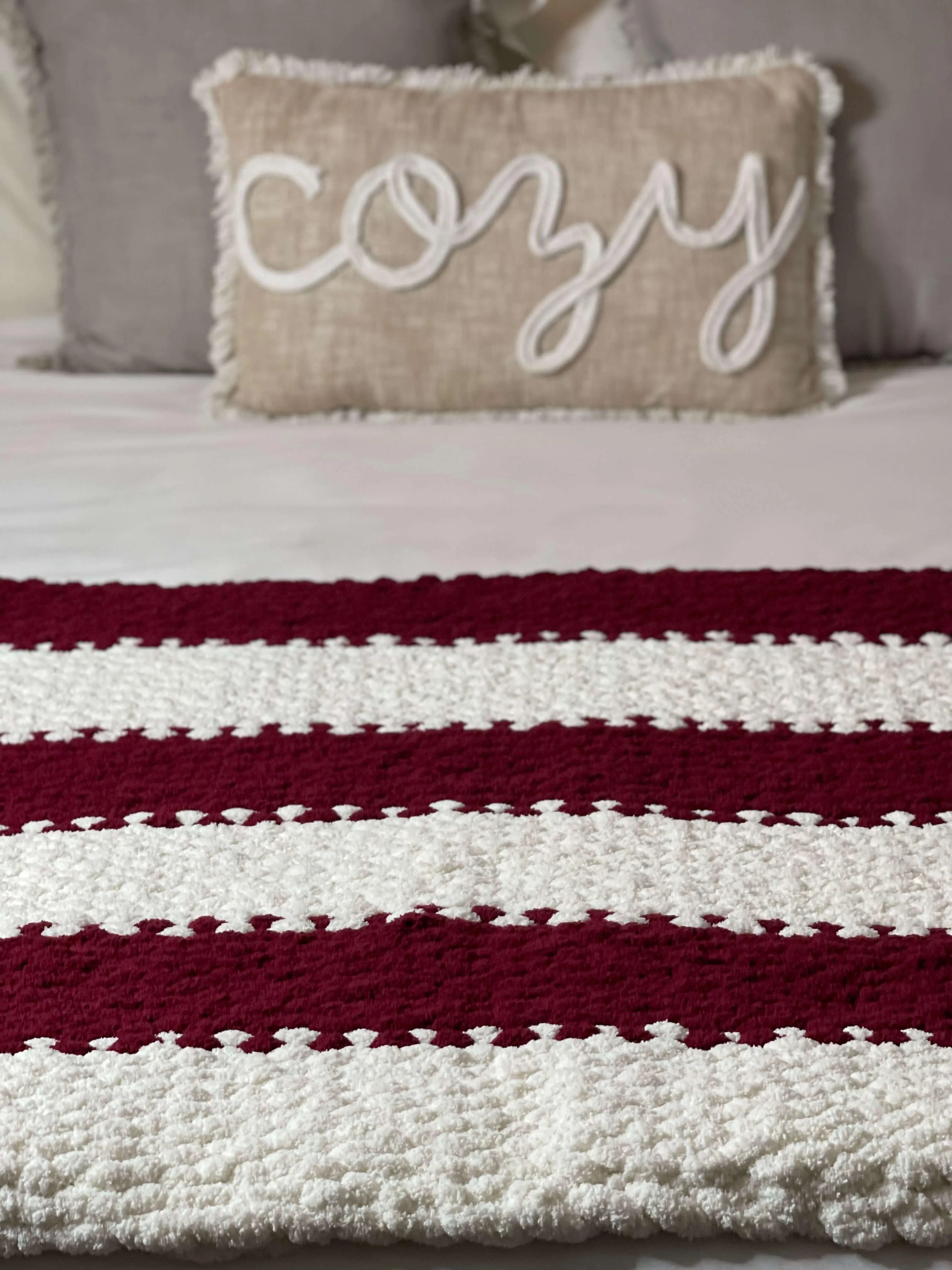 Crimson Cozy Throw