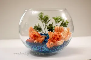 Crocodile Stitch Goldfish Booties (Baby Sizes)