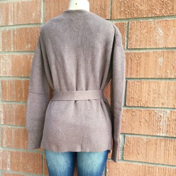 CURRENT AIR Anthro Cozy Chic Taupe Wrap Cardigan