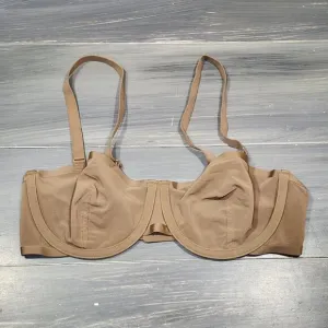 Cuup The Balconette Bra Sheer Mesh 34C Taupe