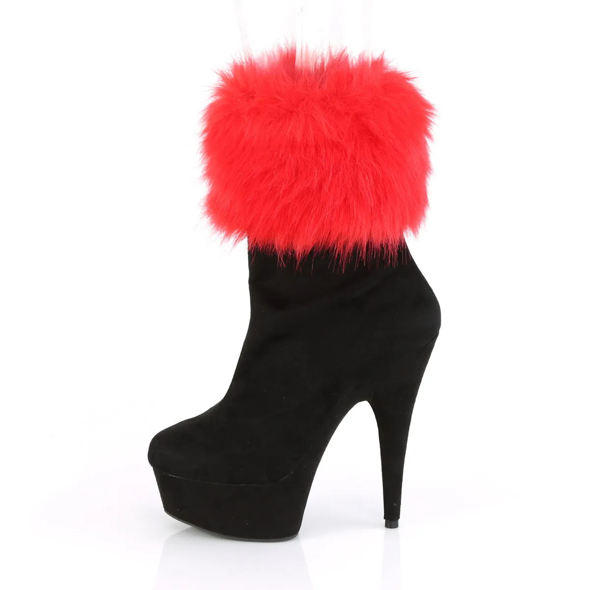 DELIGHT-1000  Black Faux Suede/Black Faux Suede