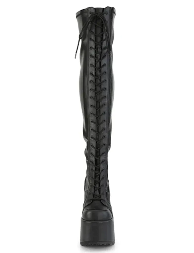 DEMONIA CAMEL-300 - BLACK VEGAN LEATHER ✰ PRE ORDER ✰