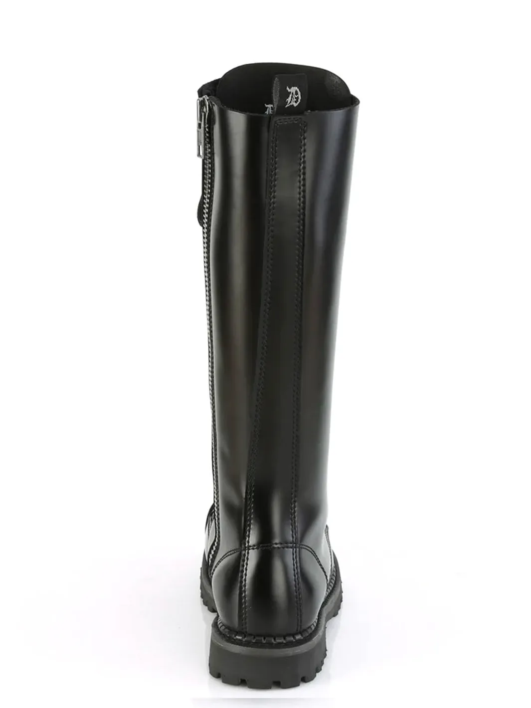 DEMONIA RIOT-20 - BLACK LEATHER ✰ PRE ORDER ✰