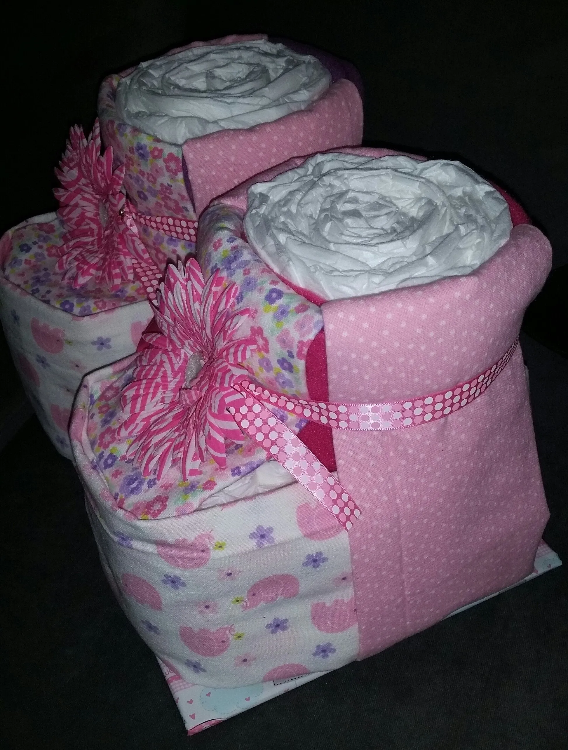 Diaper Cake - Baby Booties (Girl)