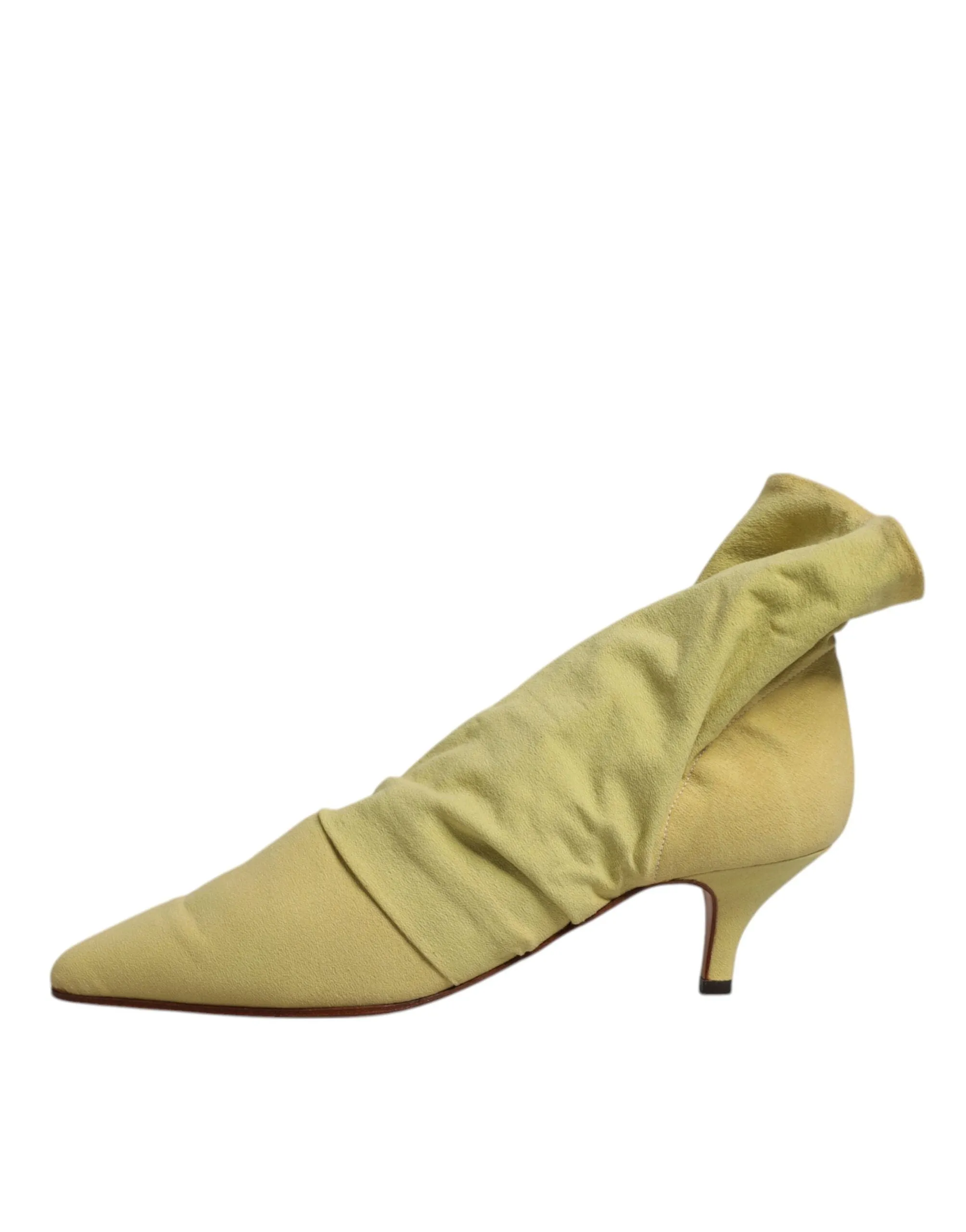 Dolce&Gabbana Women Green Ankle Boots Cotton Blend Stretch Sock Pumps Size EU 39