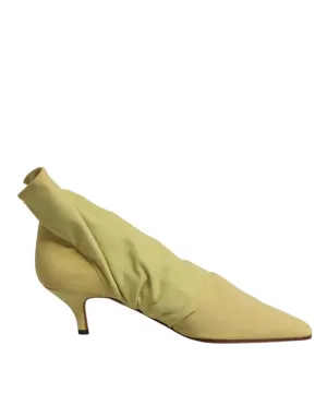 Dolce&Gabbana Women Green Ankle Boots Cotton Blend Stretch Sock Pumps Size EU 39
