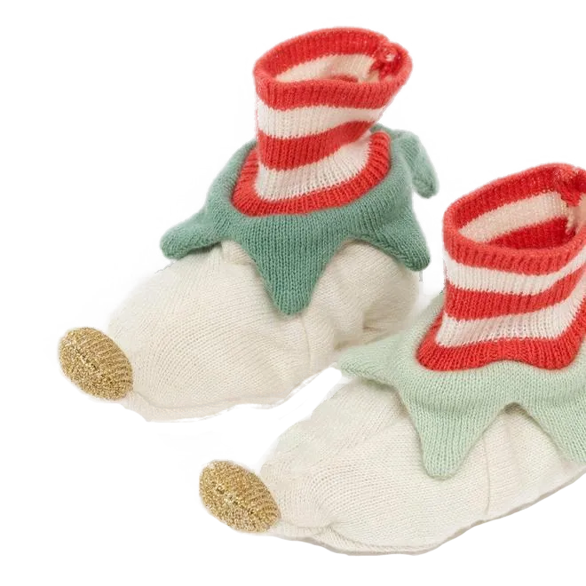 Elf Cotton Knitted Baby Booties