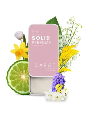 EM5™ Carat | Solid Perfume for Women | Alcohol Free Strong Lasting Fragrance | Floral Green Powdery | Goodness of Beeswax   Shea Butter