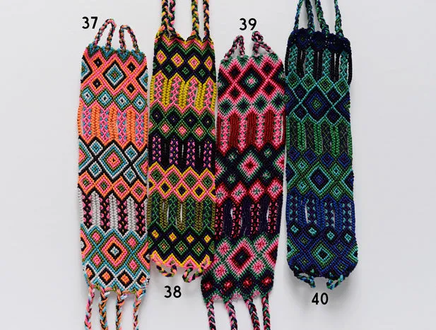 Embroidered Mexican Woven Friendship Bracelets - Long