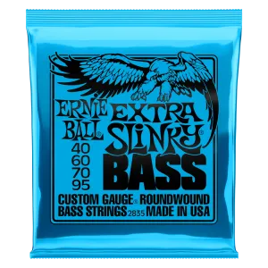 Ernie Ball Extra Slinky Nickel Wound Electric Bass String, 40-95 Gauge