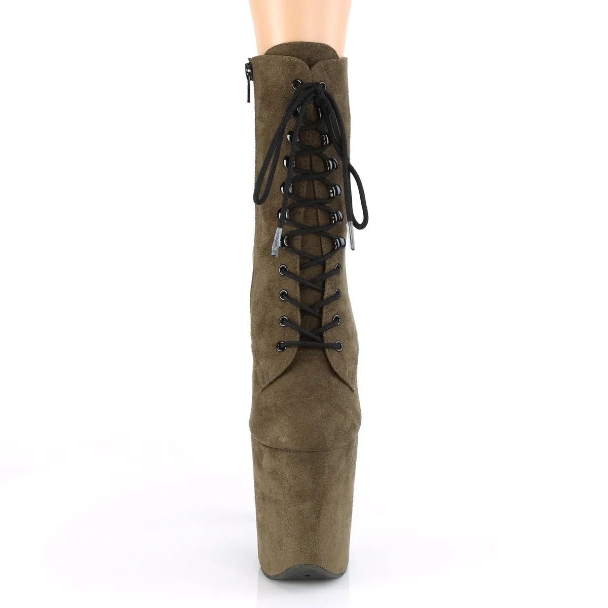 FLAMINGO-1020FSMG  Emerald Green Faux Suede/Emerald Green