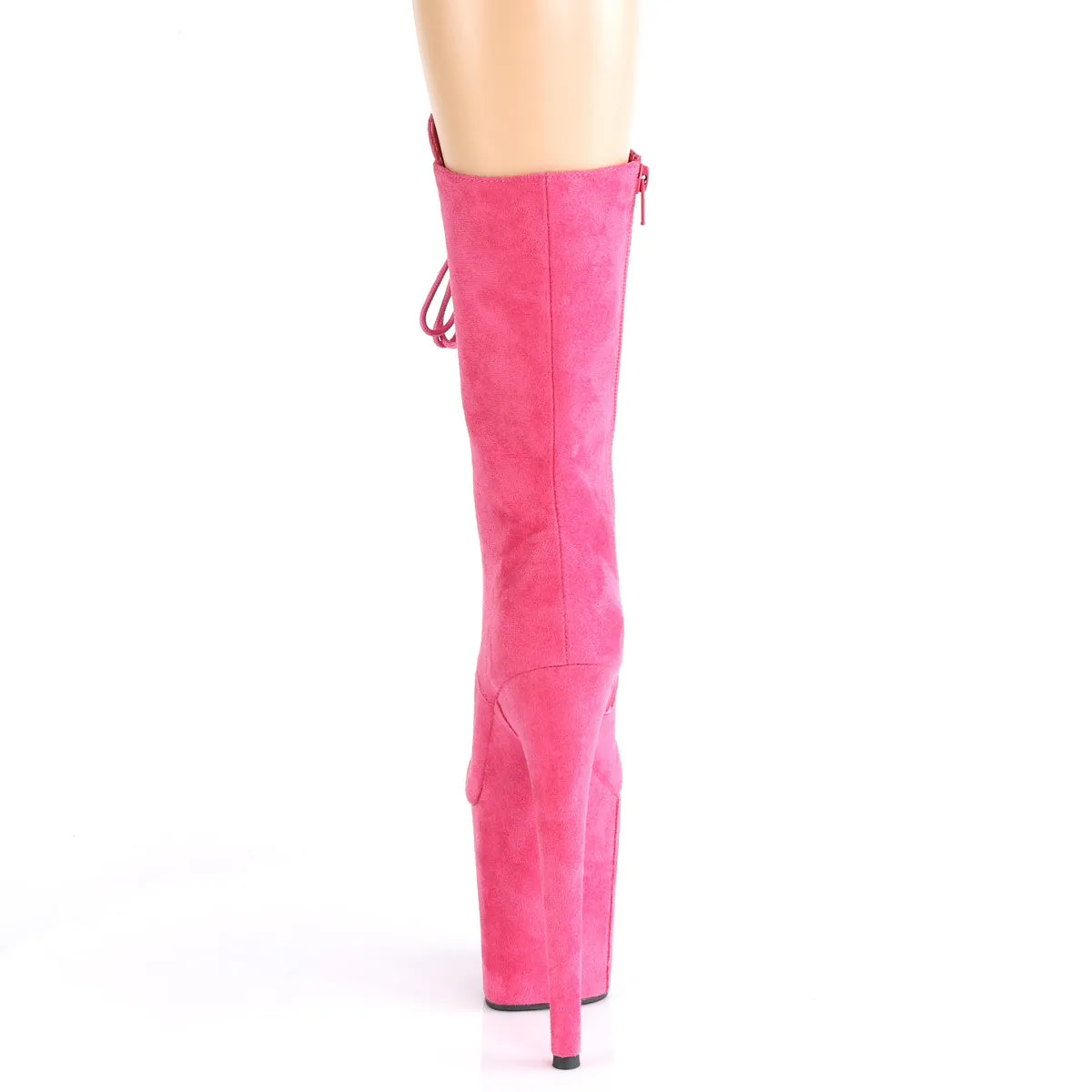FLAMINGO-1050FS  Hot  Pink Faux Suede/Hot  Pink Faux Suede
