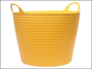 Flexi Tub 28Ltr Heavy Duty - Yellow Polyethylene