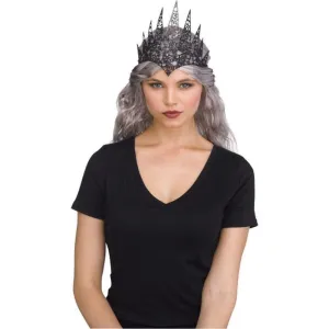 Flexible Glitter Crown Black