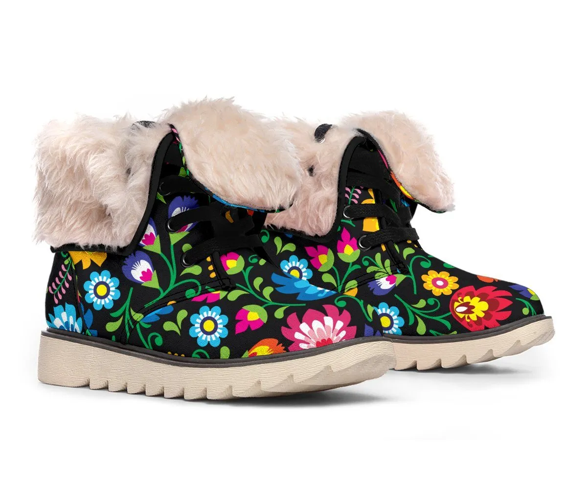 Floral Polar Boots