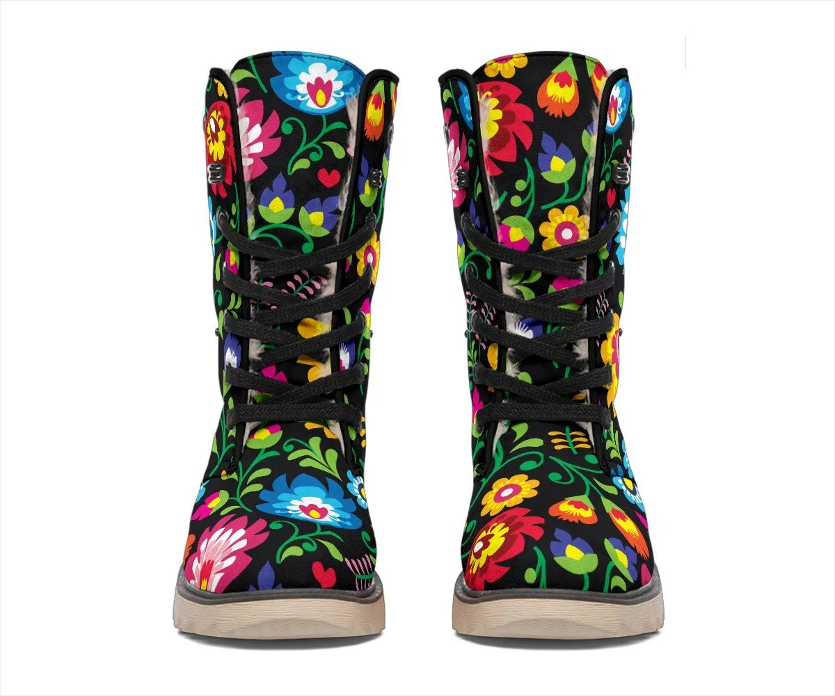 Floral Polar Boots