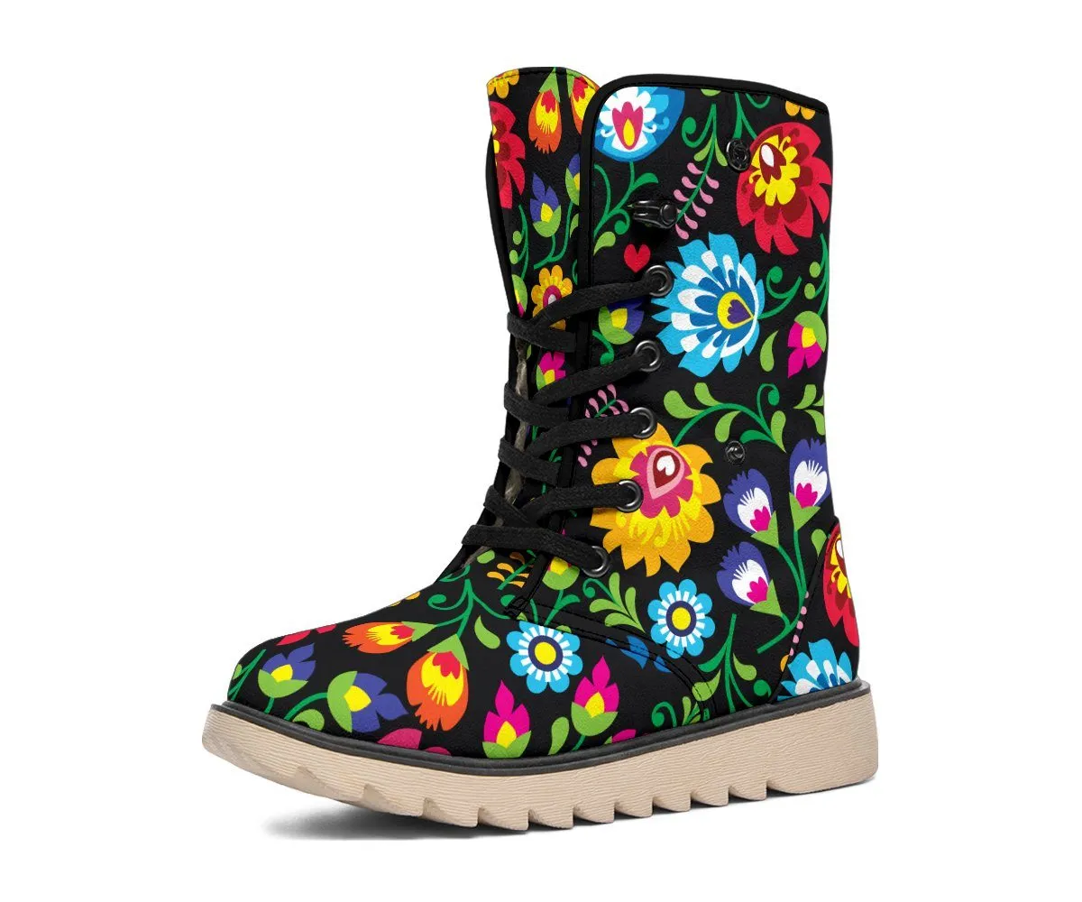 Floral Polar Boots