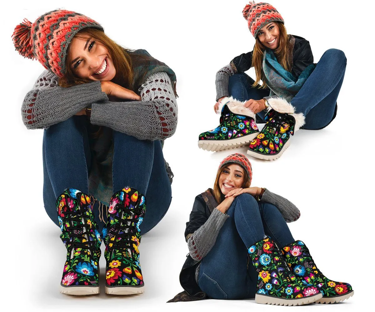 Floral Polar Boots