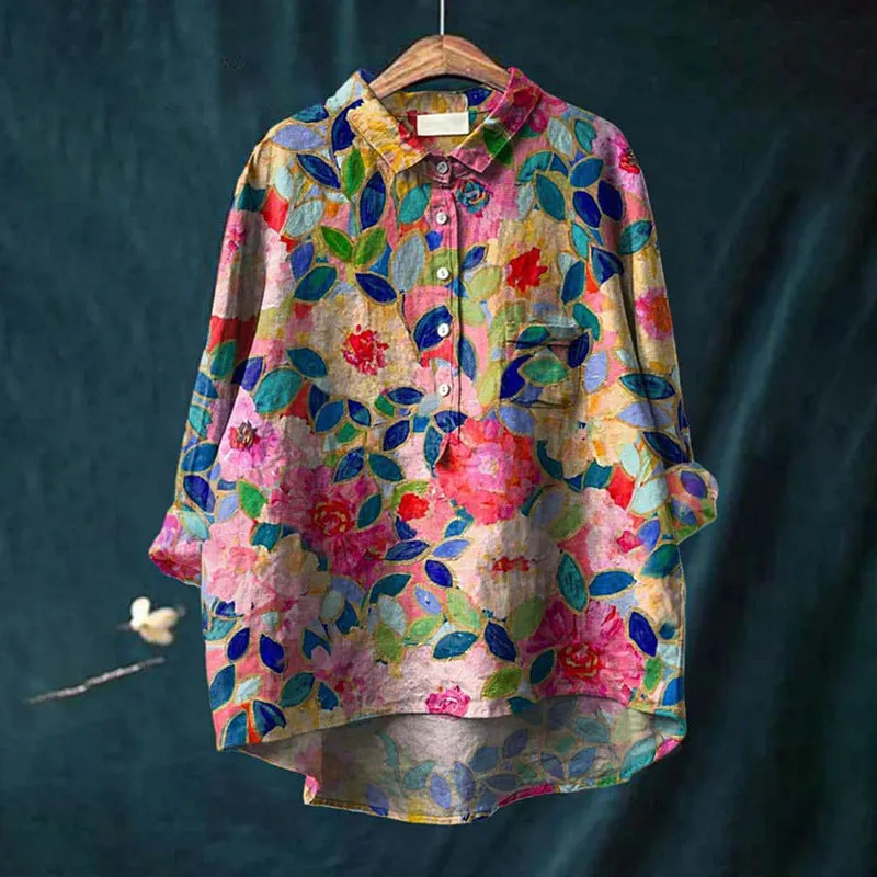 Floral Print Shirt | Cotton Blend | Light and Breezy