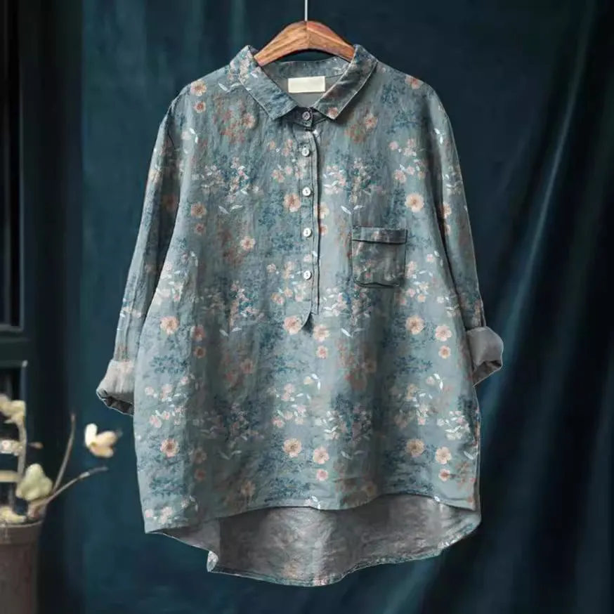Floral Print Shirt | Cotton Blend | Light and Breezy