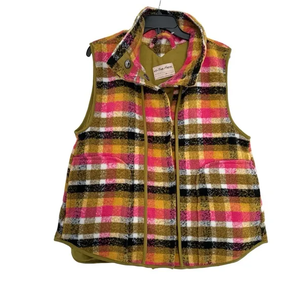 Free People Wrapped Up Blanket Vest Size XS NWOT