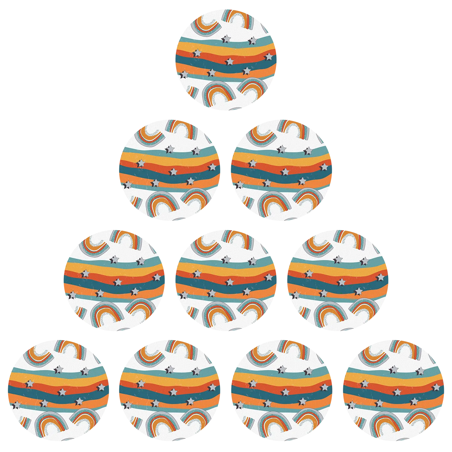Freestyle Libre Orange Rainbow Design Patches