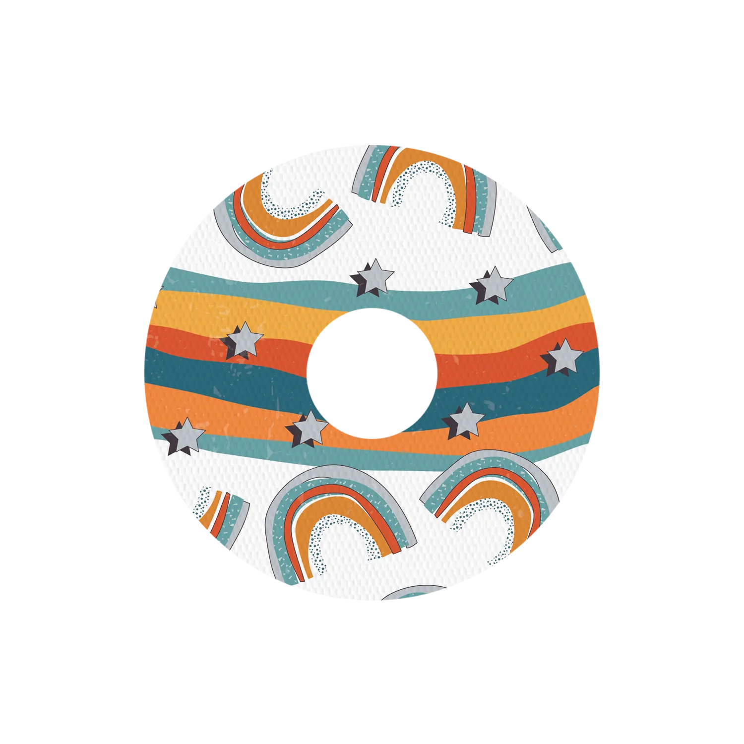 Freestyle Libre Orange Rainbow Design Patches