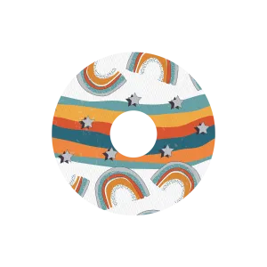Freestyle Libre Orange Rainbow Design Patches