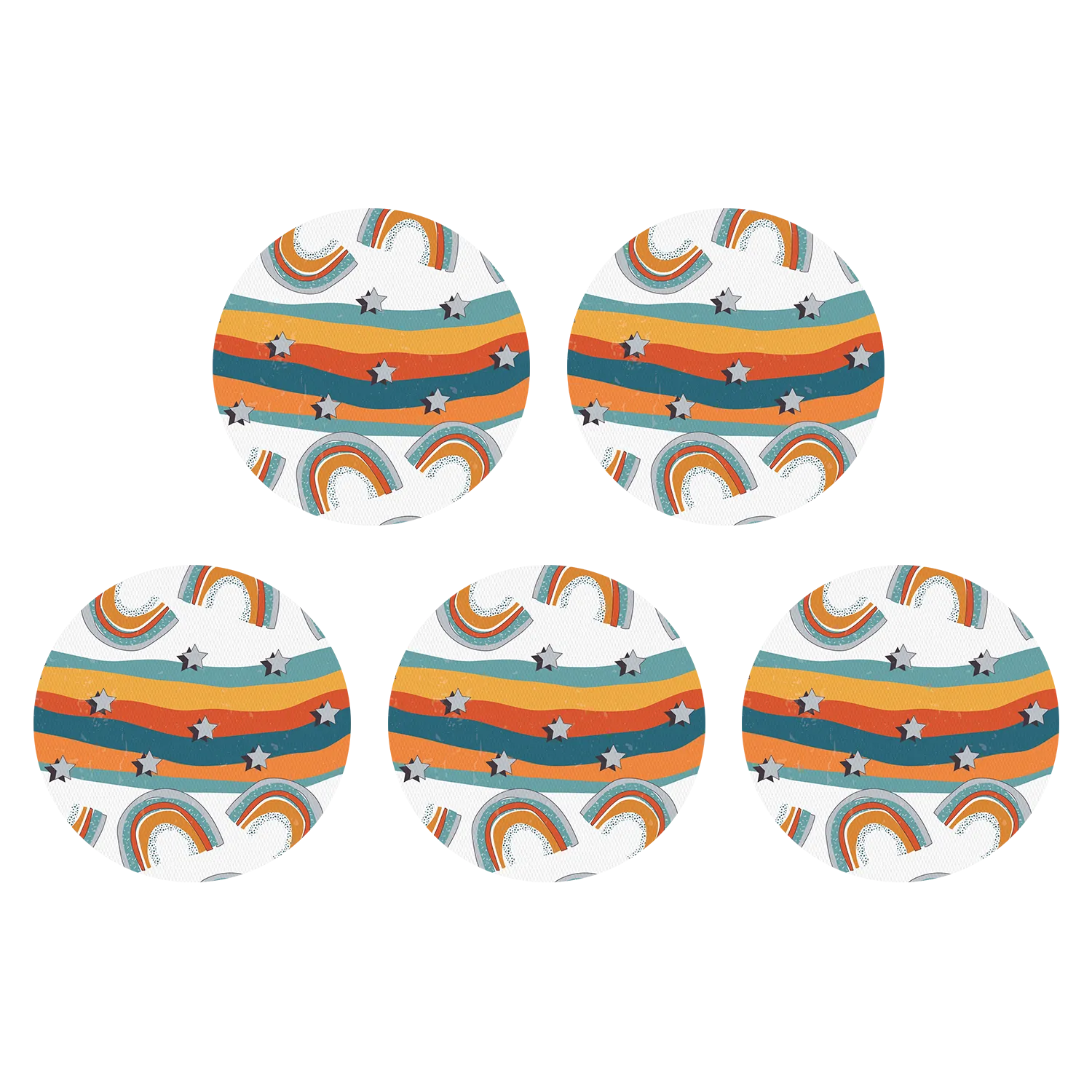 Freestyle Libre Orange Rainbow Design Patches
