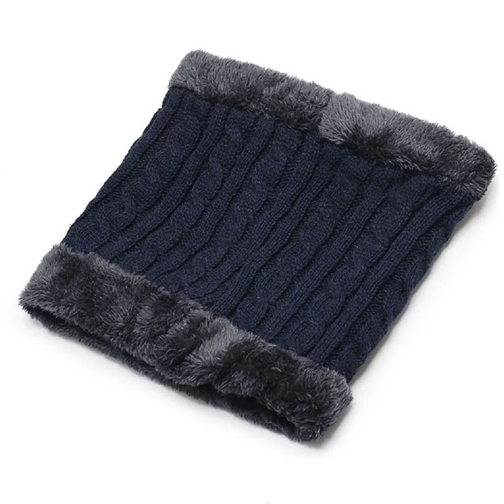 Fur Trim Neck Warmer - Red