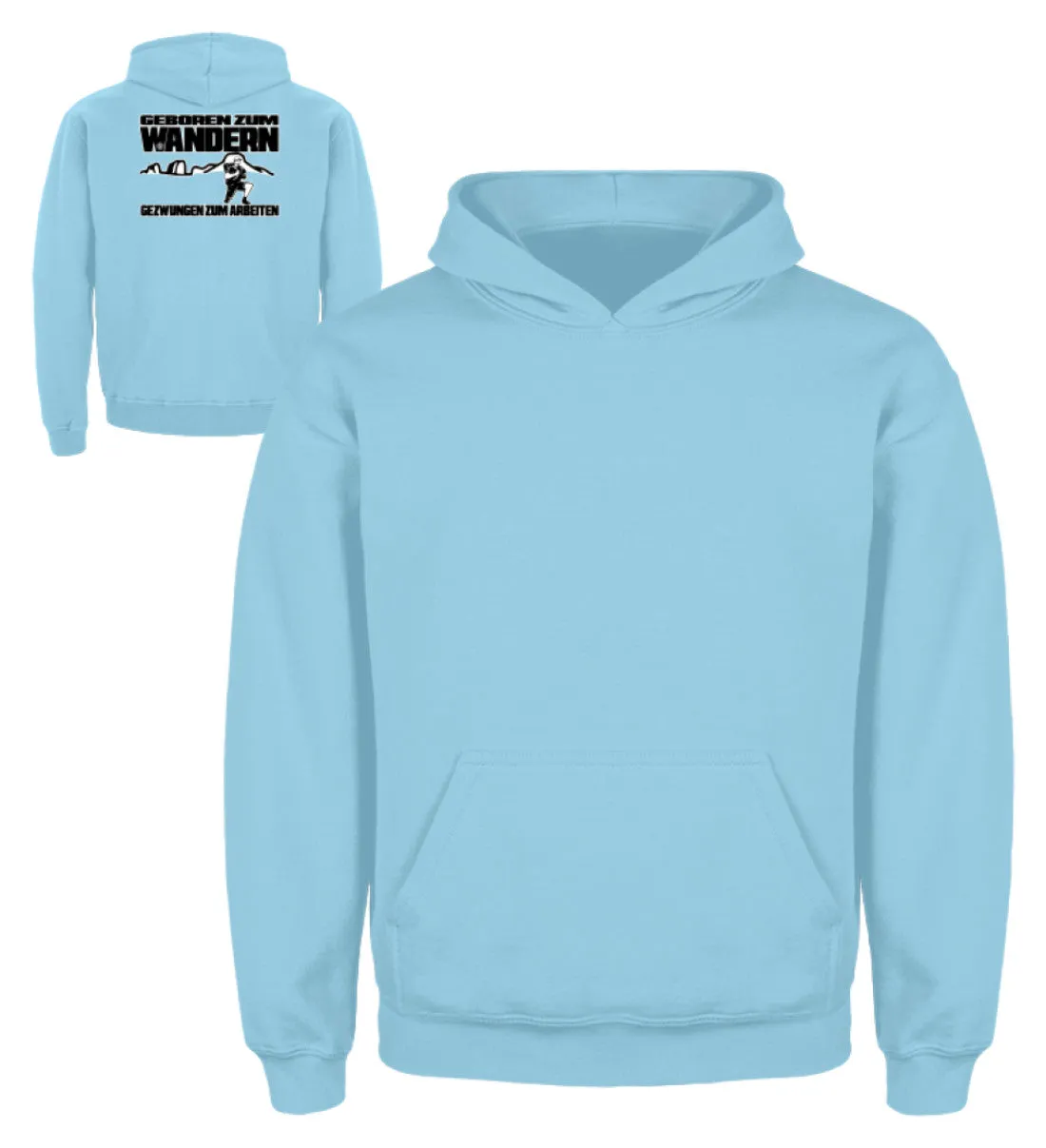 Geboren zum Wandern ...  - Kinder Hoodie