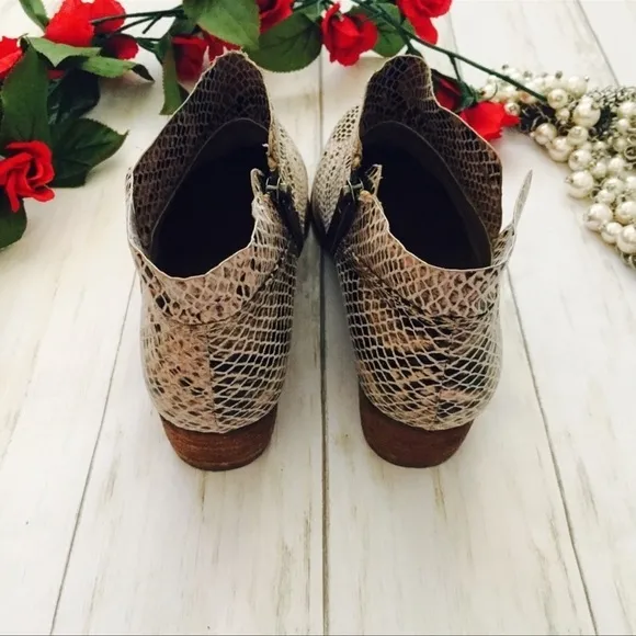 Gianni Bini Snake Skin Booties