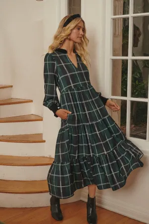 Gigi Plaid Midi Dress (XS-XL Available!) FINAL SALE
