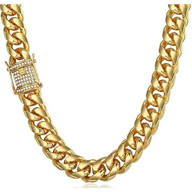 Golden Links Choker ( Cuban Link )