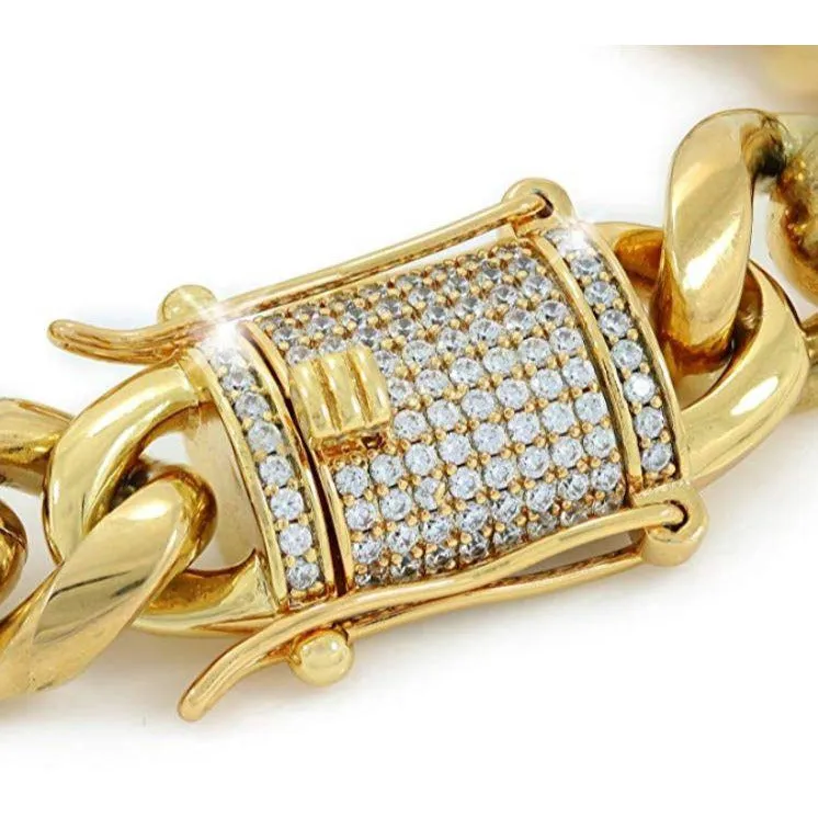 Golden Links Choker ( Cuban Link )