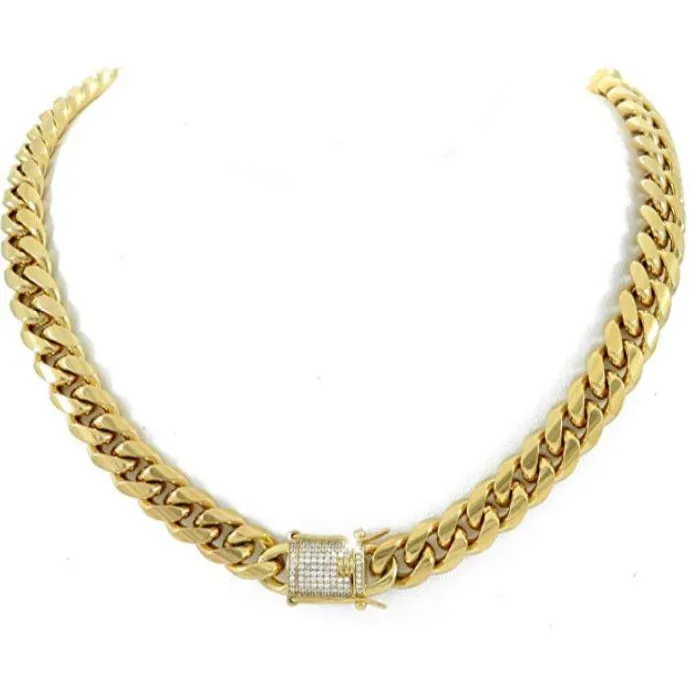 Golden Links Choker ( Cuban Link )