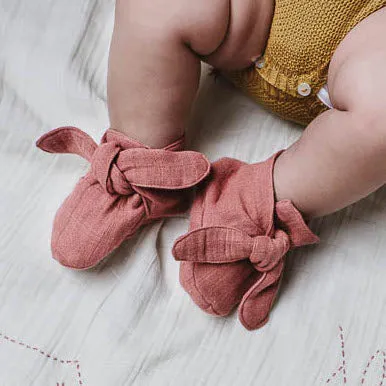 Golden Mustard Pigment Knotted Bootie