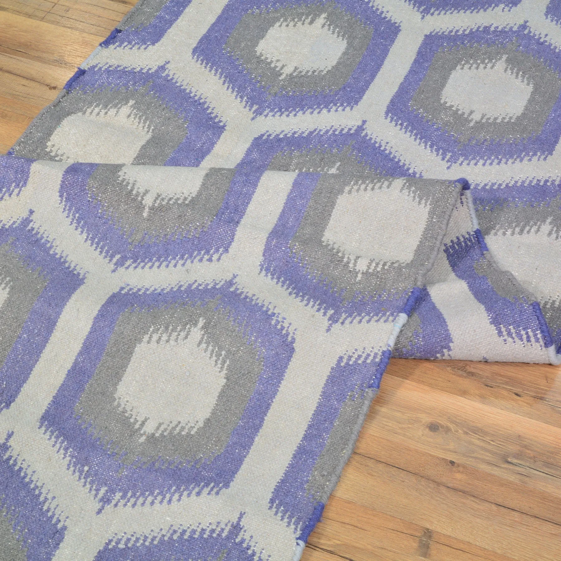 Hand-Woven Modern Gabbeh Reversible Wool Oriental Kilim Rug (Size 2.7 X 7.10) Cwral-10266